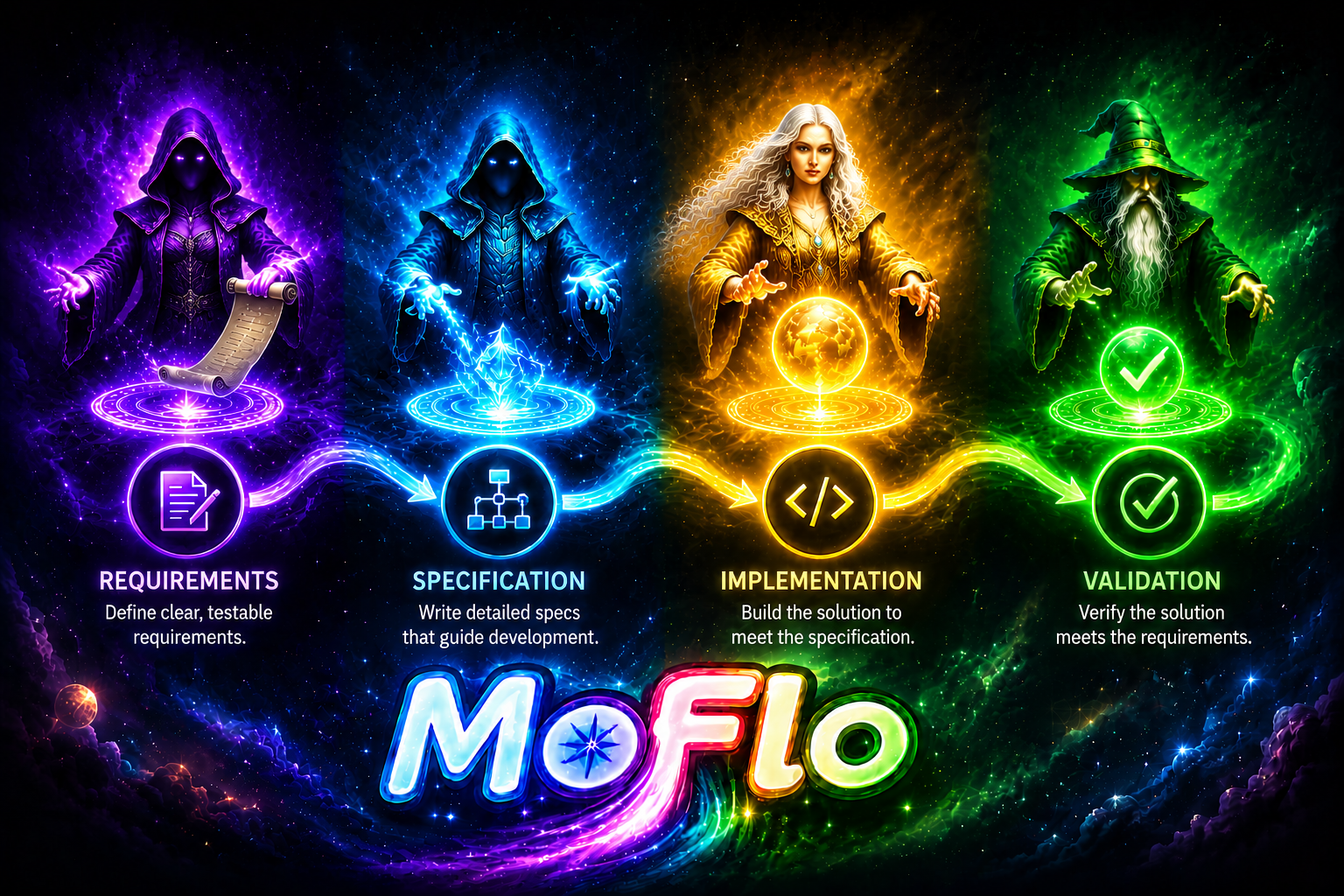 Wizards engaged in spec driven dev